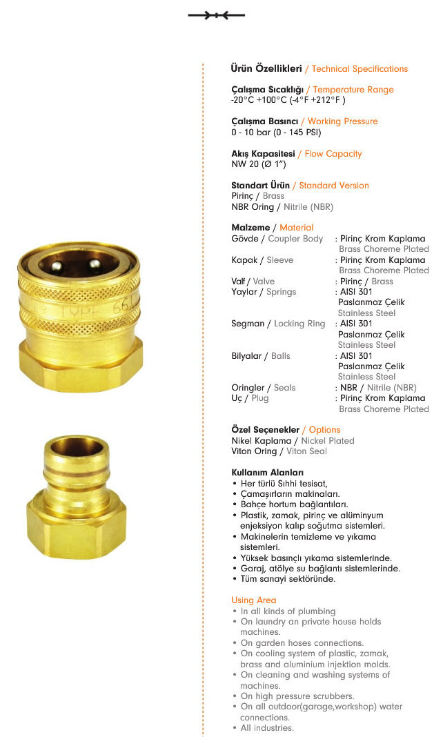 Pneumatic Quick Coupling 661-1