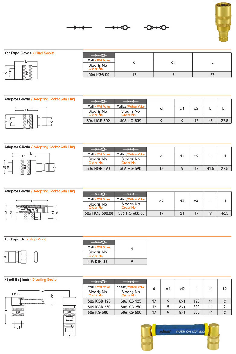 Water Series Quick Coupling 506