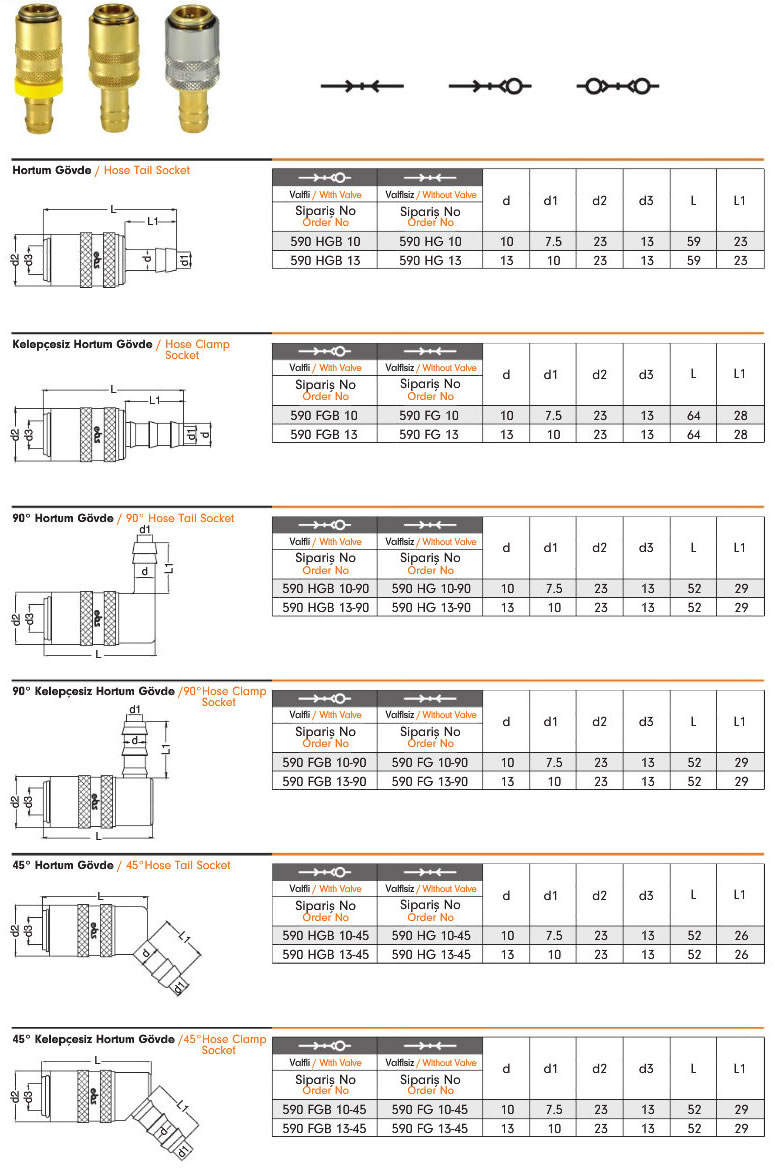 Water Quick Coupling 590 EBS