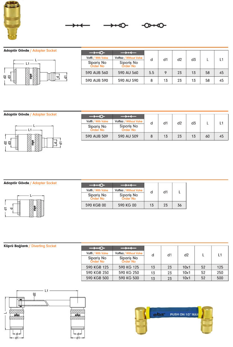 Water Quick Coupling 590 EBS