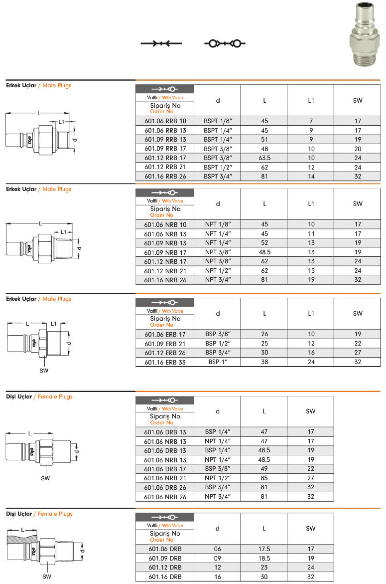 Water Quick Coupling 601