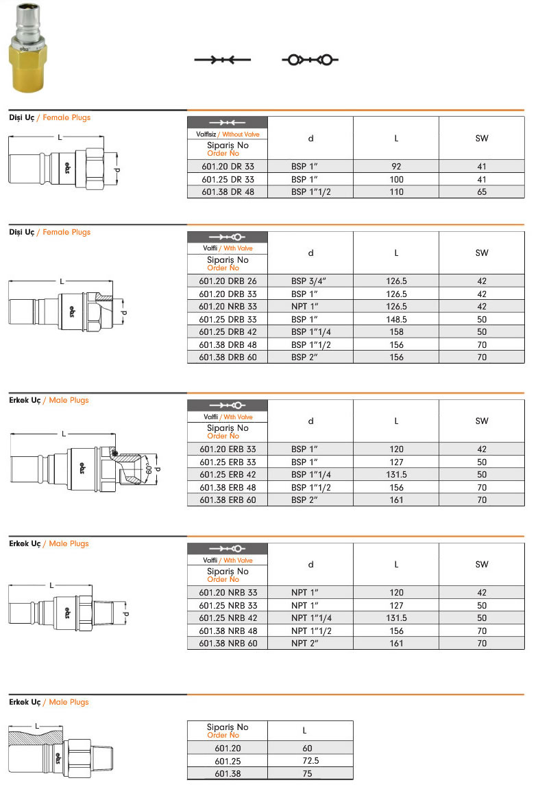 Water Quick Coupling 601